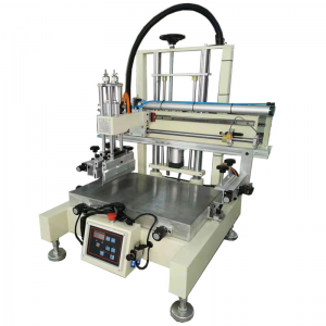 Automatic small type single color desktop flat screen printing machine